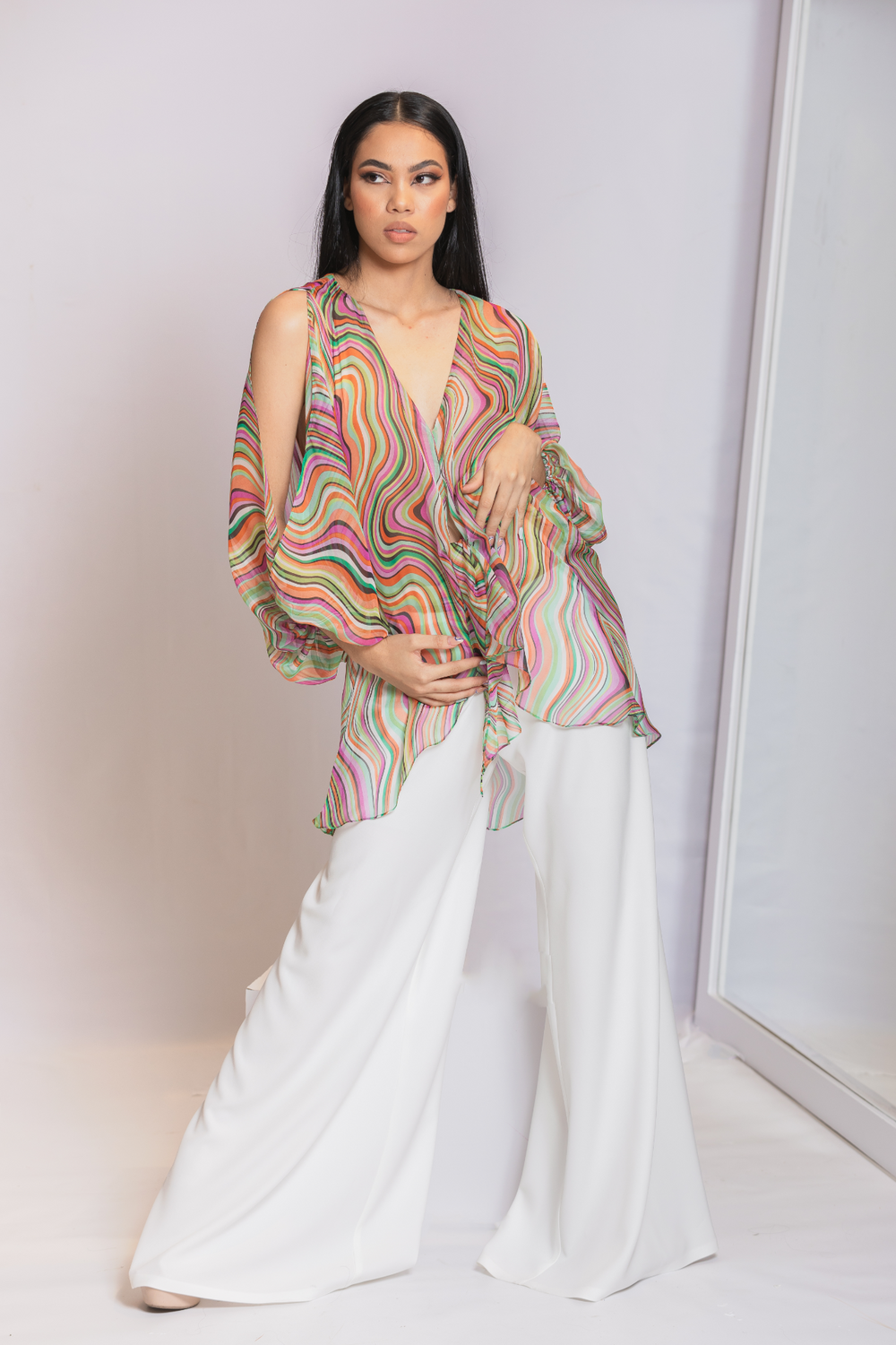 CAMISERA OVERSIZE MULTICOLOR